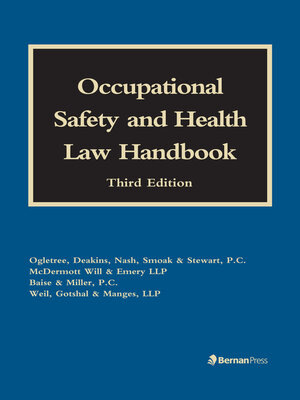cover image of Occupational Safety and Health Law Handbook